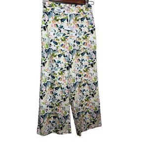 LaRoque Floral Carson Wide Leg Crop Pants NWT Sz. XS
